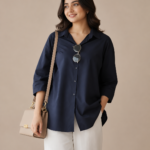 Navy Blue Stylish Shirt