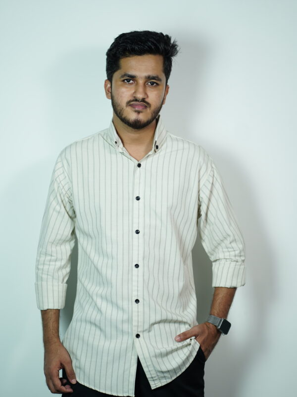Furex Off-White Striped Shirt