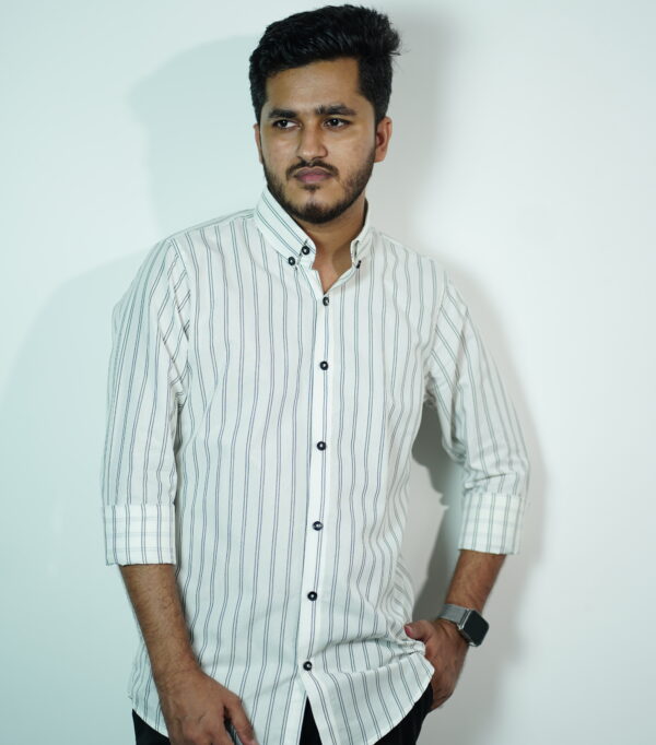 Furex White Striped Shirt