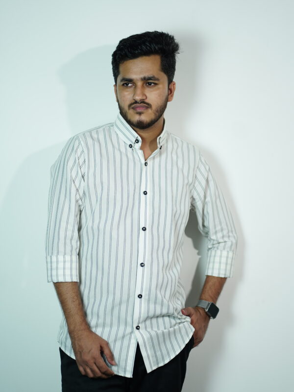 Furex White Striped Shirt