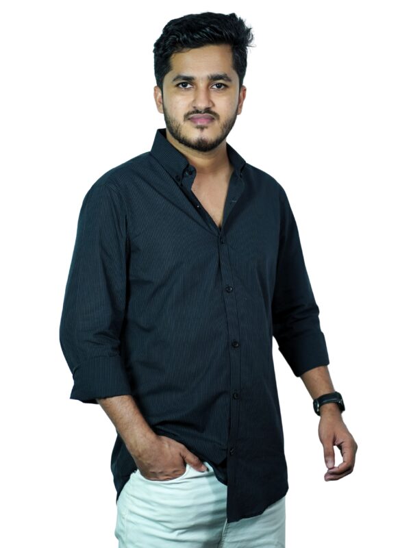 Furex Black Striped Shirt