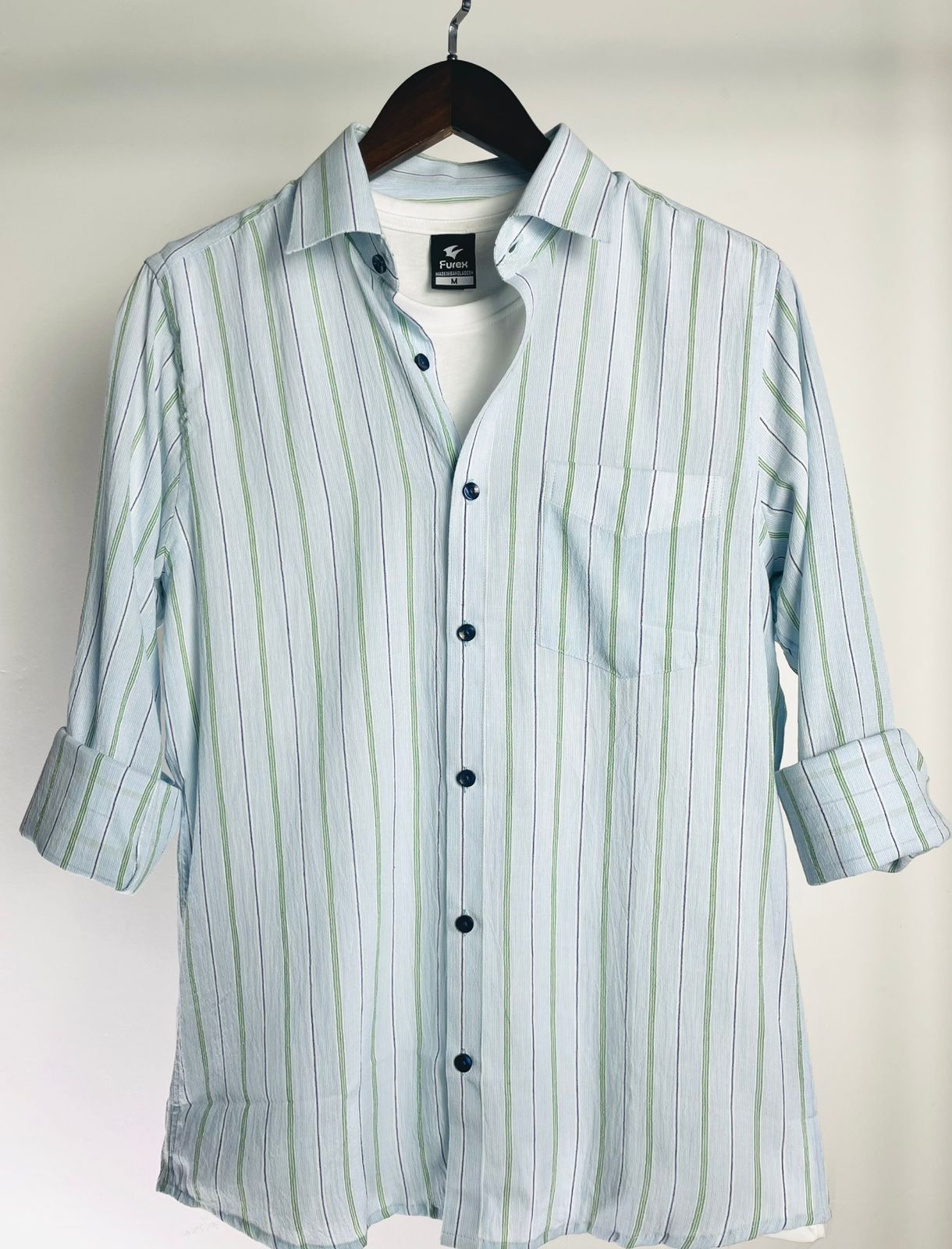 Furex Ice Blue Striped Shirt